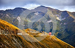 Romania, Carpathian mountains. Panoramic road Transfagarasan