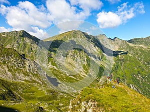 Romania, Fagaras Mountains, beautiful view from The Key of The Banda.