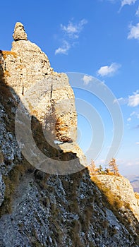 Romania, Fagaras Mountains, Caraiman Loophole.