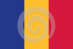 Romania flag vector