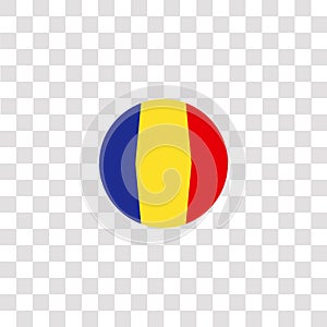 romania icon sign and symbol. romania color icon for website design and mobile app development. Simple Element from countrys flags