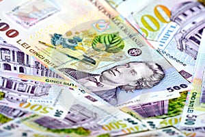 Romania Money Lei Background