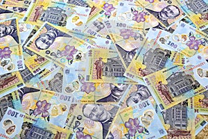 Romania Money Lei Background