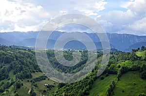 Romania mountains lansdcape , traditional village