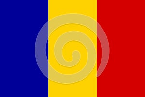 Romania National Flag Red Gold Blue