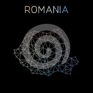 Romania network map.