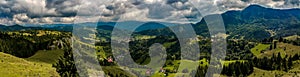 Romania - Panoramic view of Rucar Village