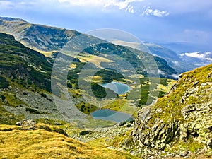 Romania, Parang Mountains, Vidal and Galcescu Lakes.