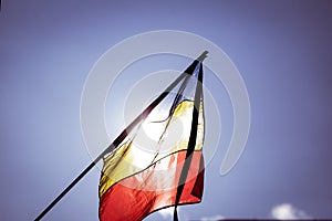 Romania`s flag at half mast