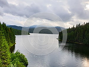 Romania, Sureanu Mountains, Oasa Lake