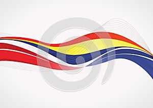 Romanian abstract flag background