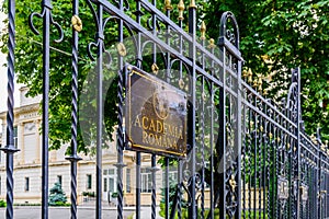 The Romanian Academy located on Calea Victoriei Bucharest Romania