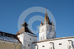 Romanian ancient Catholic church, historical Villages with fortified churches in Transylvania