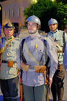 Romanian Army parade in Bucharest, Romania.