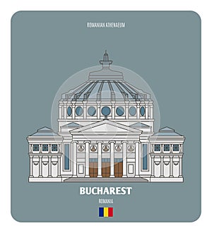 Romanian Athenaeum in Bucharest, Romania