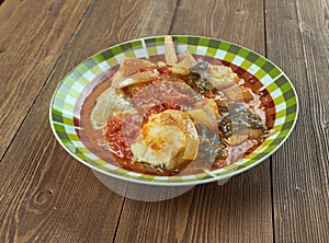 Romanian Braised fish.
