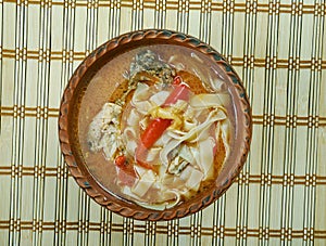 Romanian chicken soup