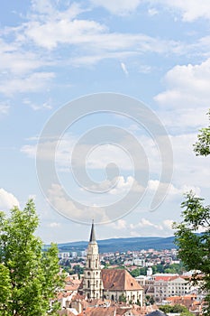 Romanian city Cluj-Napoca in Transylvania