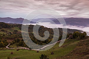 Romanian cloudy landscape