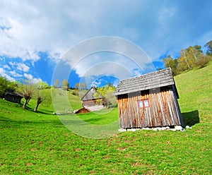 Romanian countryside chalets photo