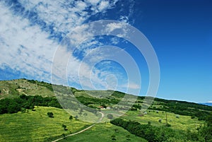 Romanian countryside landscape