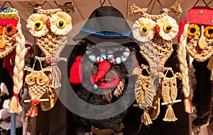 Romanian handmade traditional pagan masks souvenirs