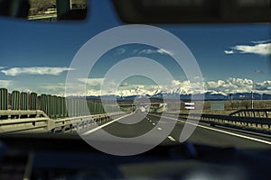 Romanian highway, road trip, sebeÈ™,carpatian mountain, view from the road