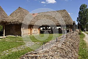 Romanian Household covered with hay straw