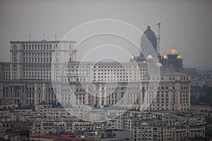 Romanian Parliament building in Bucharest, Romania