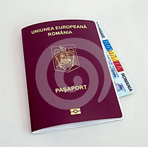 Romanian passport and ID card