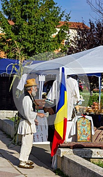 Romanian peasant in a fair