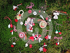 Romanian spring symbols martisoare