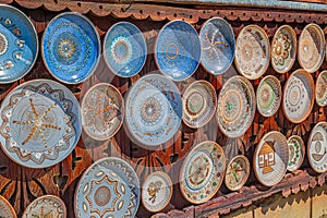Romanian traditional ceramic plate, Horezu, Romania