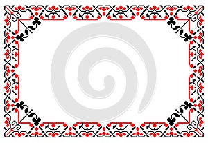 Romanian traditional frame - cdr format photo