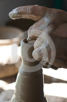 Romanian traditional pottery making