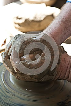 Romanian traditional pottery making