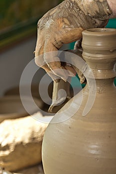 Romanian traditional pottery making