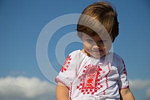 Romanian traditional shirt toddler girl