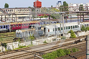 Romanian trains in depot