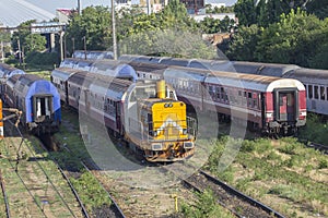 Romanian trains in depot