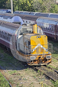 Romanian trains in depot