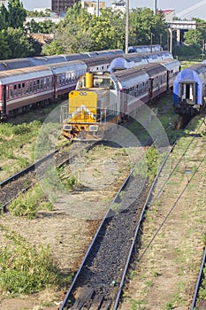 Romanian trains in depot