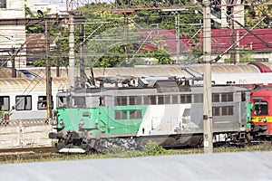 Romanian trains in depot