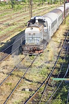 Romanian trains in depot