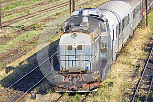 Romanian trains in depot