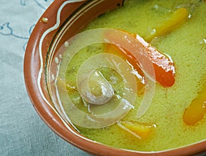 Romanian tripe soup