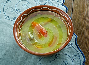 Romanian tripe soup