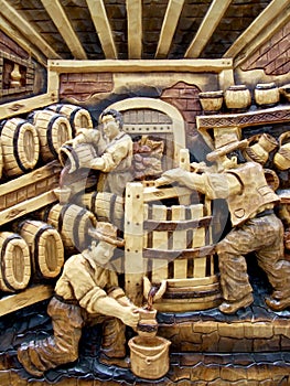 Romanian wood carving