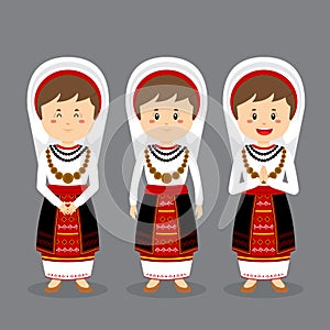 Romanians Character with Various Expression