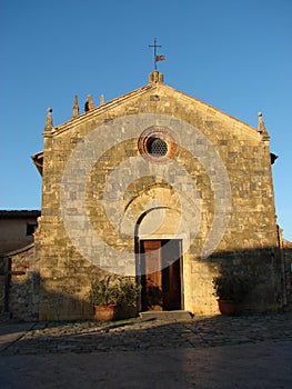 Romanic church in Monteriggioni